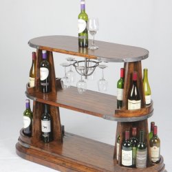 Oval Wine Tasting Table
