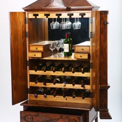Victorian Dolls House Wine Cabinet (Open)