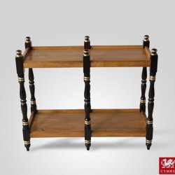 2 Tier etagere on turned posts