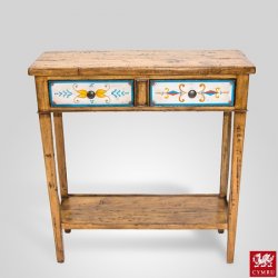 Painted 2 drawer console