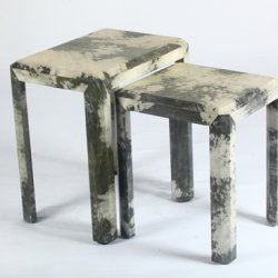 GOAT SKIN END TABLE