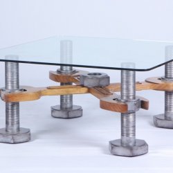 Nut and Bolt Cocktail Table